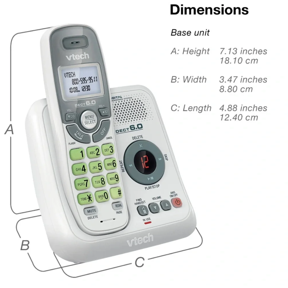 VTech CS6124 DECT6.0 cordless phone&answering system-brand new-originally packed